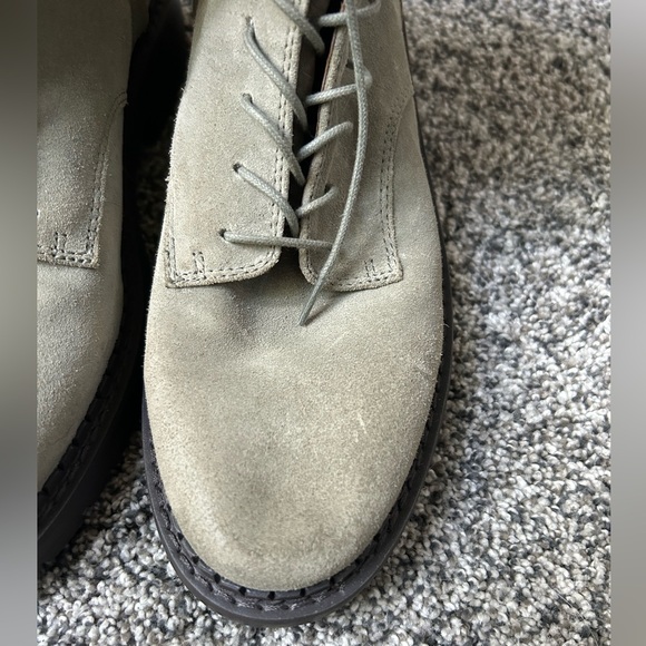 SAM EDELMAN LEX sage green suede leather combat boots size 8 - Picture 14 of 15